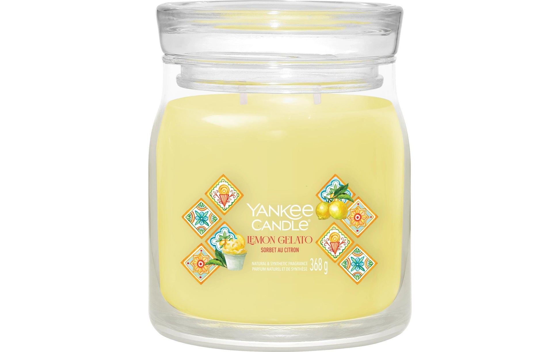 Yankee Candle Duftkerze – Lemon Gelato – Ø 9,4 × 11,4 cm – 35–50 h