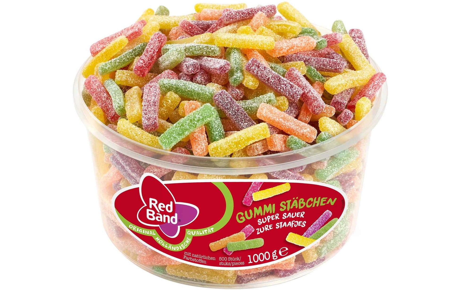 Red Band Säuerliche Fruchtgummi-Stäbchen – 1 kg