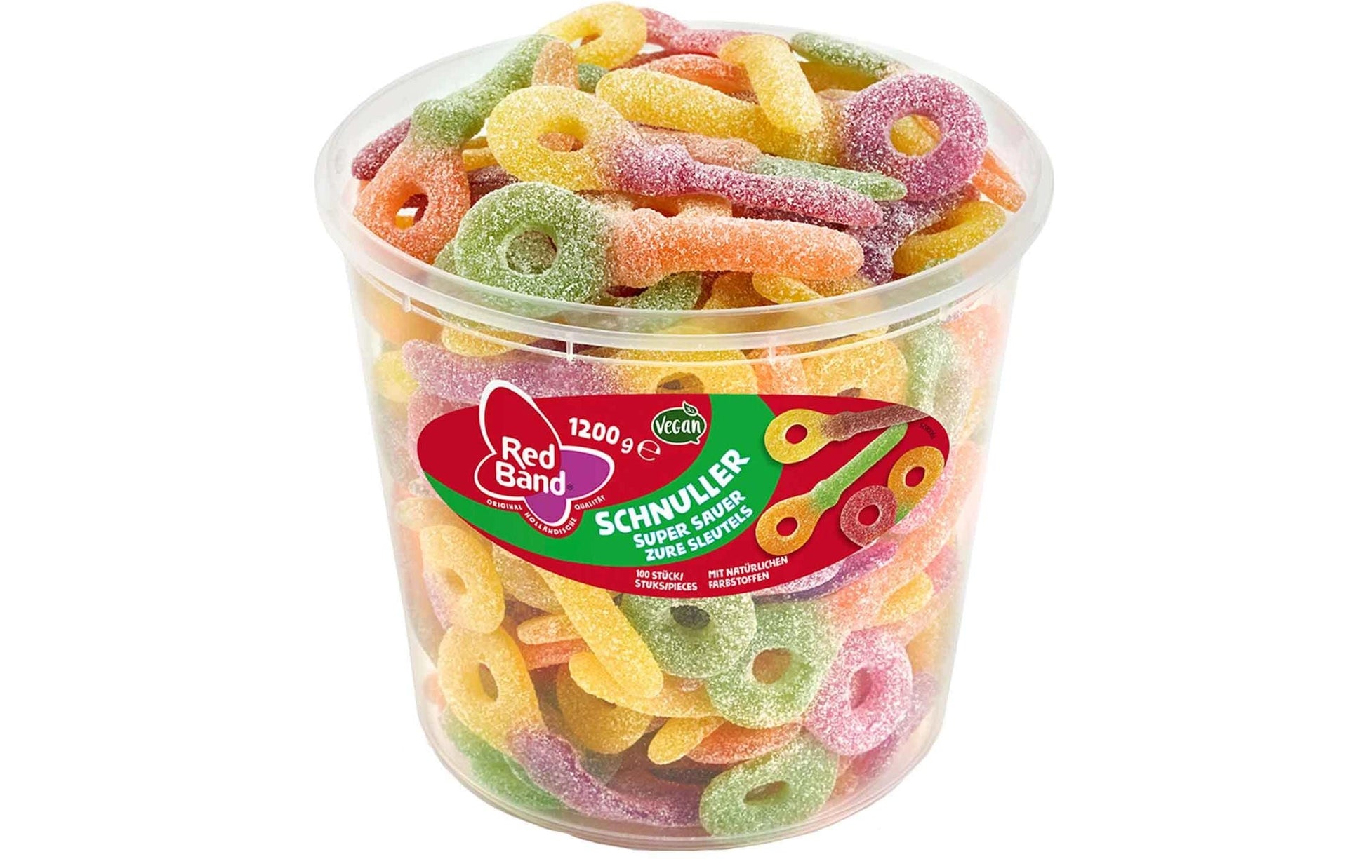 Red Band Schnuller – Gummibonbons – Sauer – 100 Stück