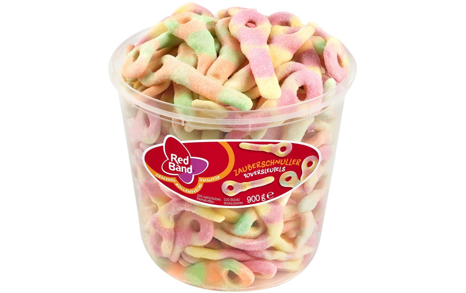 Red Band Zauberschnuller Gummibonbons – Früchte – 100 × 9 g