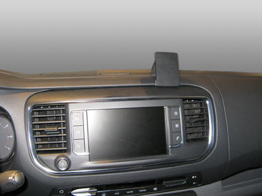 Brodit Auto-Halterung, Center-Mount – für Citroen Jumpy 3. Gen. (2017–2019) – Schwarz