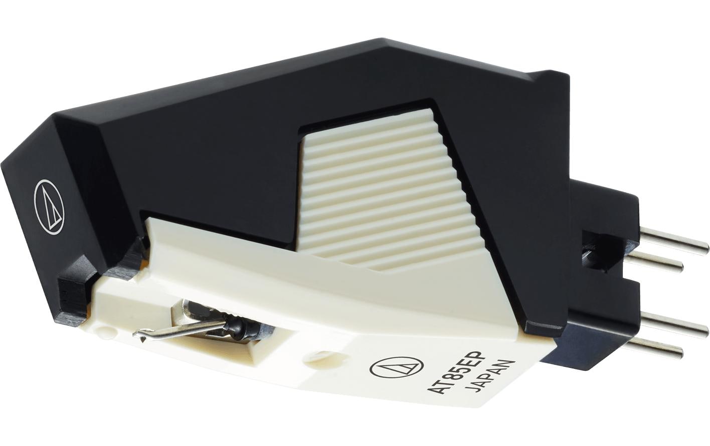 Audio-Technica AT85EP – Tonabnehmer – elliptisch – 3,5 mV, 1,5 g Auflagegewicht – weiss – inkl. Headshell