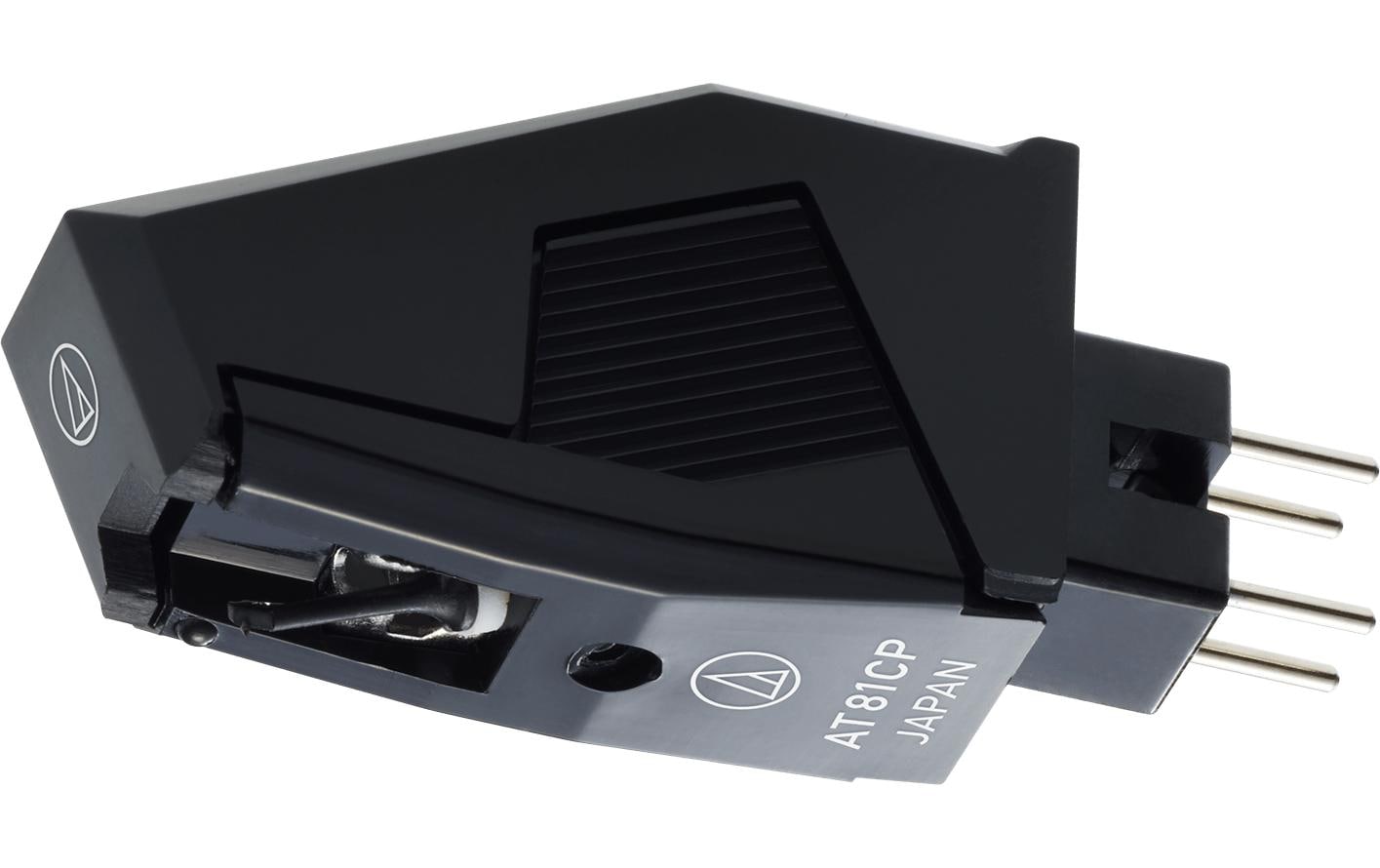 Audio-Technica AT81CP – Tonabnehmer – konischer Schliff – 3,5 mV – 1,25 g – inkl. Headshell – schwarz