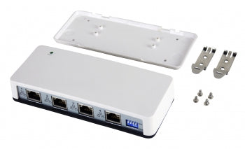 EXSYS EX-1329 Netzwerkadapter USB-A zu RJ-45 – 4× 1 Gbit/s, USB 3.2 Gen 1, Weiss, für Windows/Mac/Linux