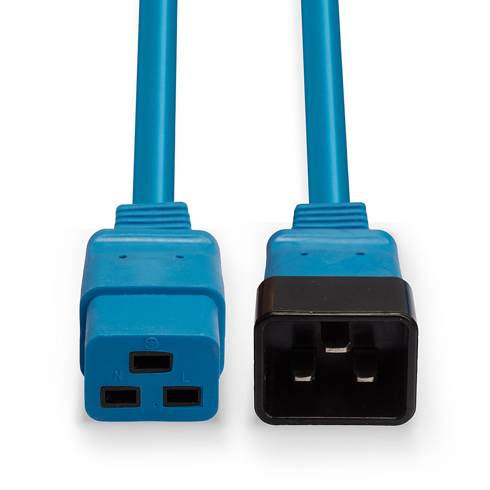 Lindy Netzkabel, IEC C19 auf IEC C20, 3 m, Blau
