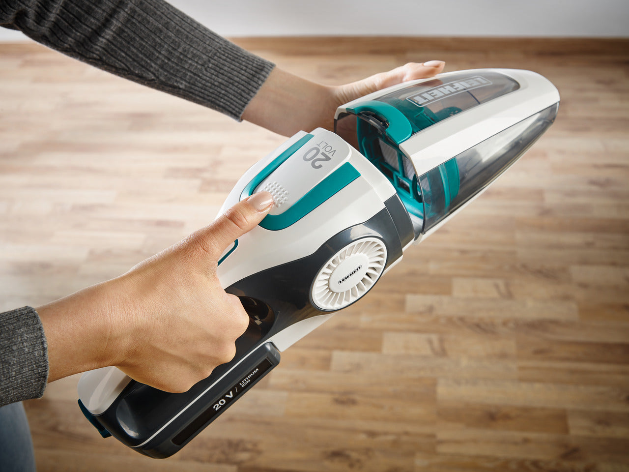 Leifheit Staubsauger – 2-in-1, 125 W, 0,5 l, Akkubetrieb