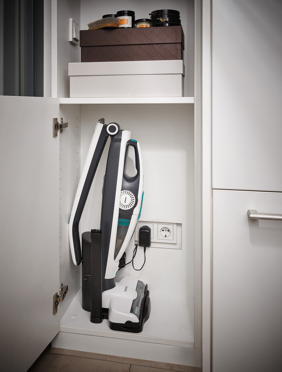 Leifheit Staubsauger – 2-in-1, 125 W, 0,5 l, Akkubetrieb