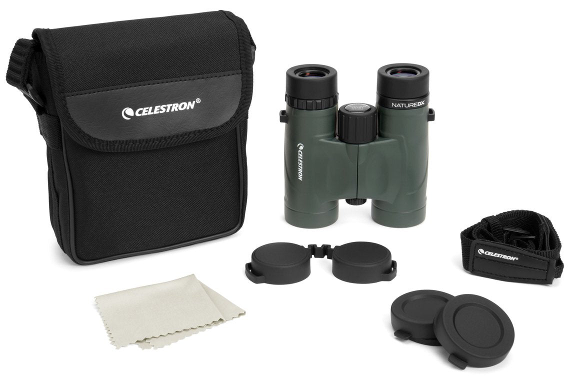 Celestron Kompaktfernglas Nature DX – 10×32 mm, schwarz-grün