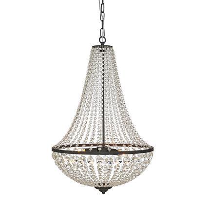 Markslöjd Pendelleuchte 107028 – Ø 50 × 68 cm, schwarz/transparent, 3-flammig, E14, ohne Leuchtmittel