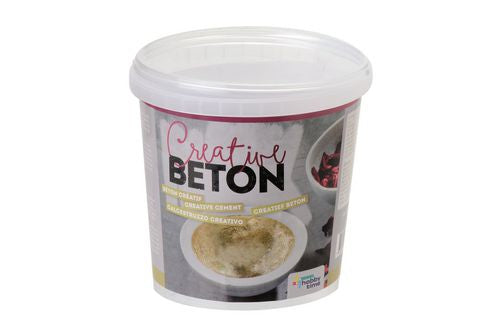 GLOREX Modelliermasse, Beton, lufttrocknend, Grau, 1,5 kg, 1 Stk., 62606601
