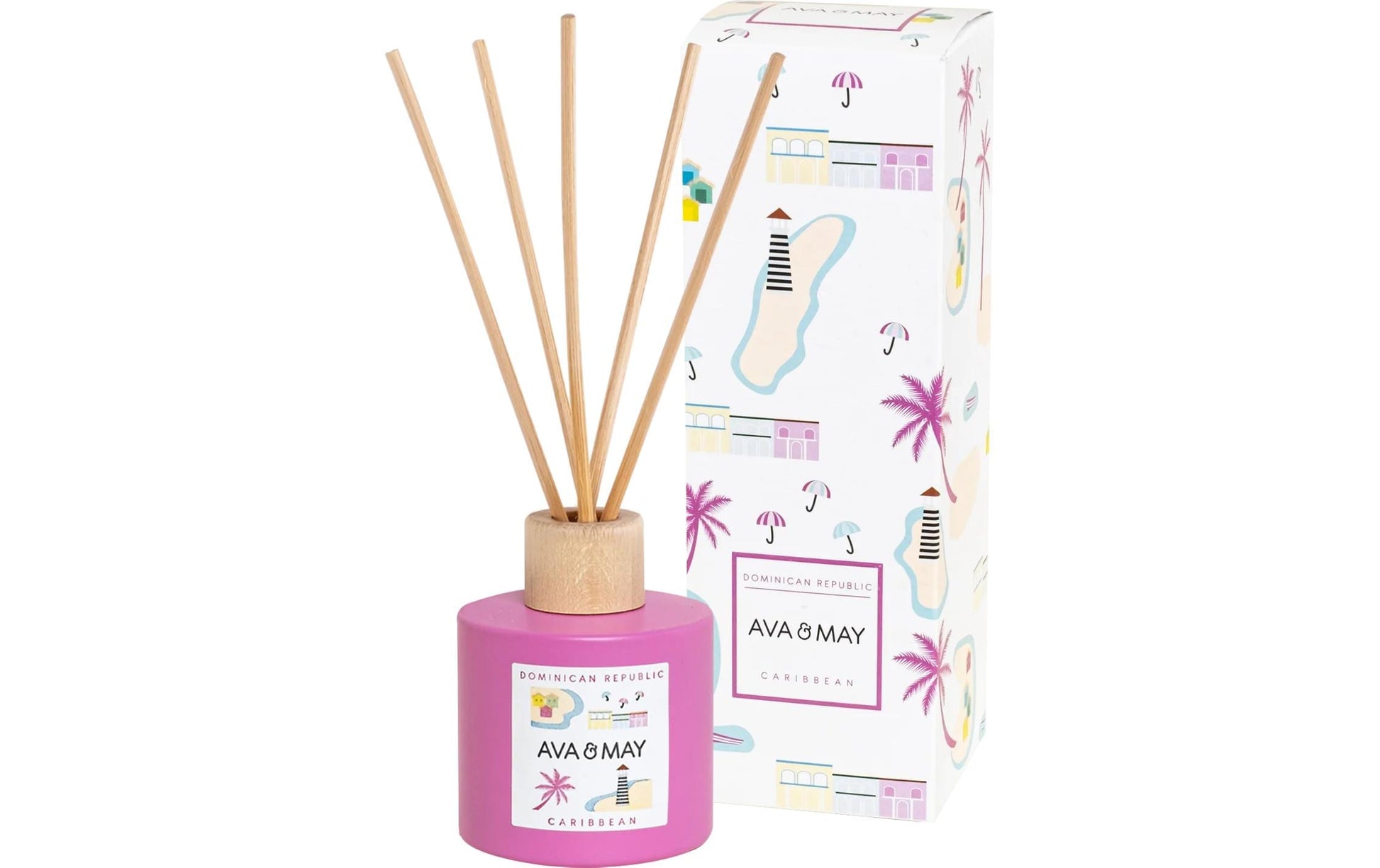 AVA & MAY Duftstäbchen Dominican Republic Orchideen – Pink – 100 ml
