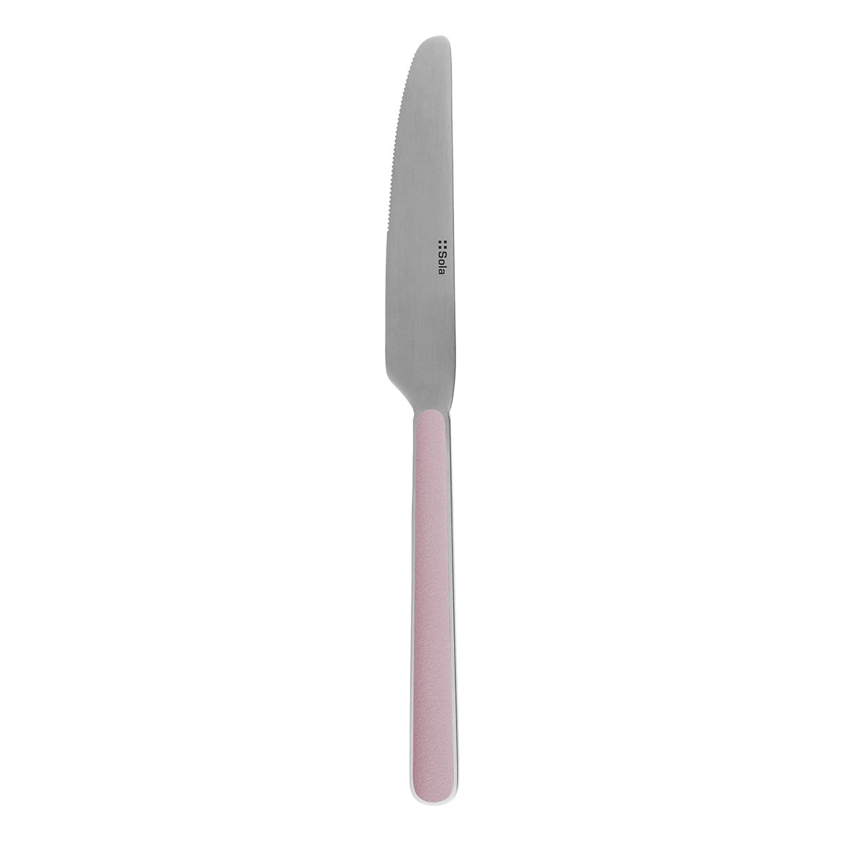 Sola Tafelmesser – 10 cm, glatter Schliff, Edelstahl, Kunststoffgriff, Rosa, spülmaschinenfest
