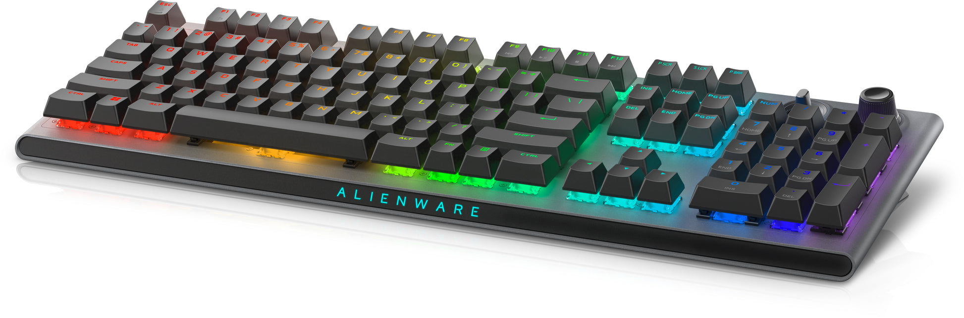 Alienware AW920K – Gaming-Tastatur – Mechanisch (Cherry MX Red) – Bluetooth & 2,4 GHz (USB-A) – RGB