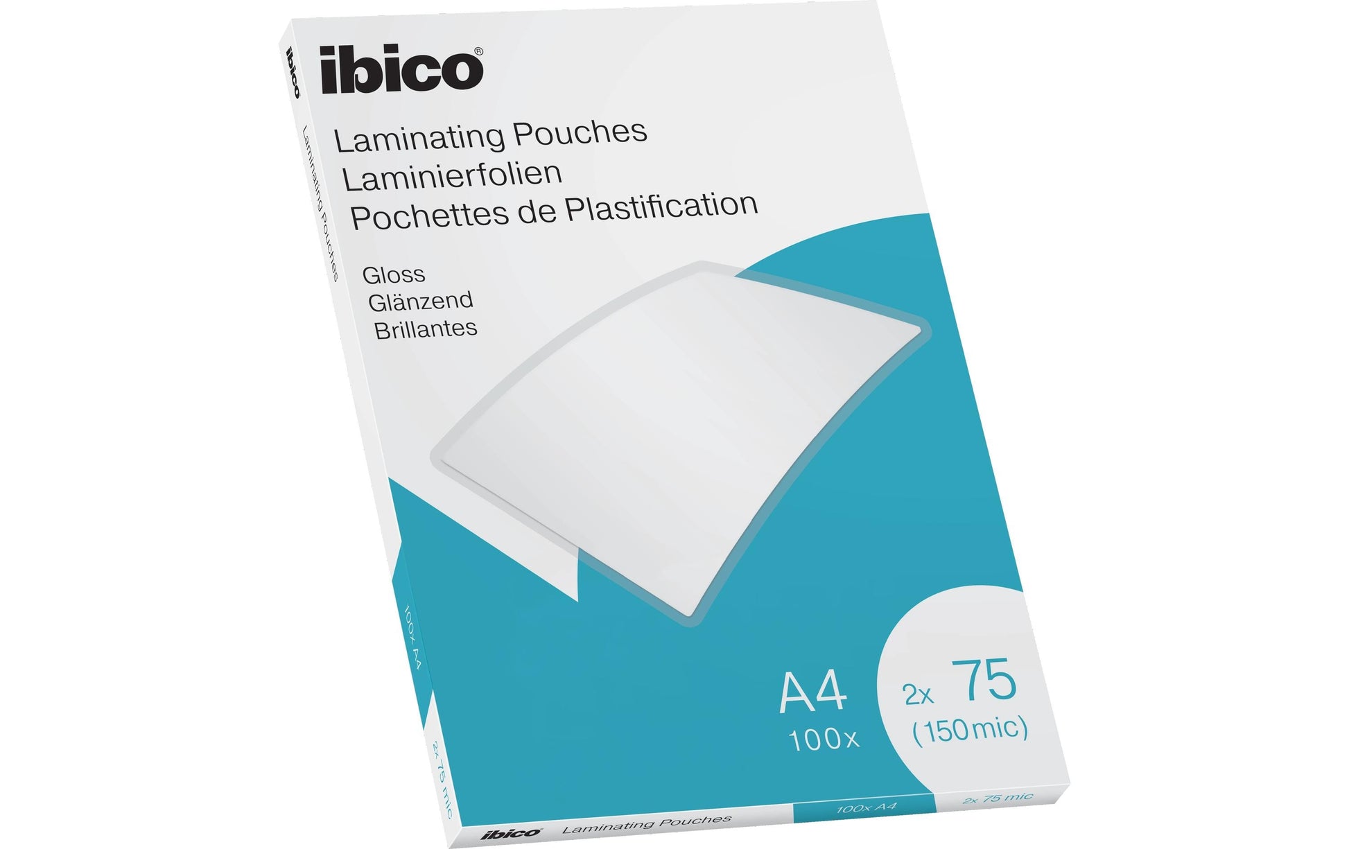 Ibico Laminierfolien A4, glänzend – 75 µm, 100 Stk.