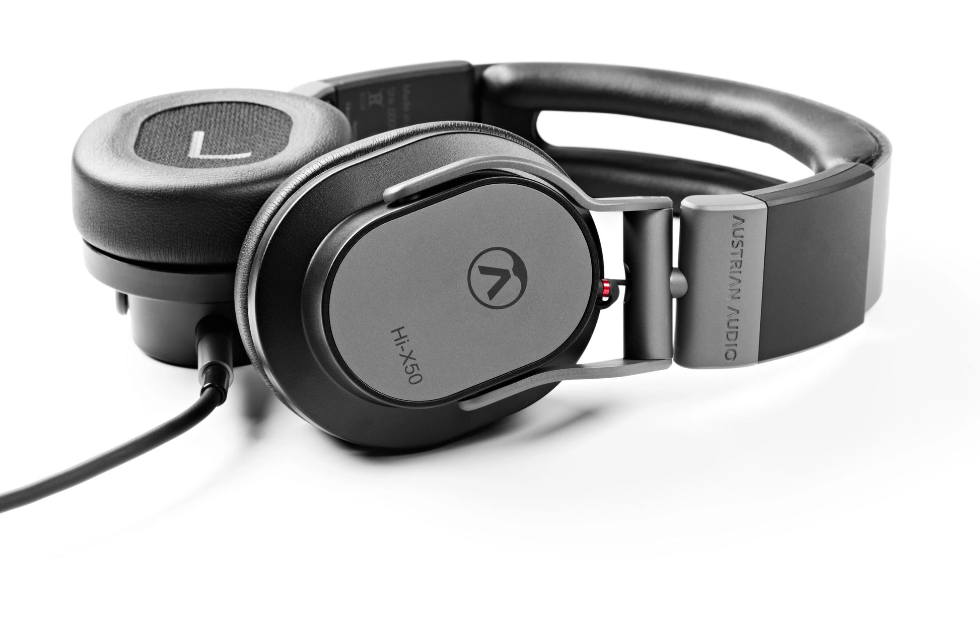 Austrian Audio Hi-X50 – On-Ear Studiokopfhörer – 3,5 mm Klinke, geschlossen, Hi-Res Audio – Schwarz – 3 m
