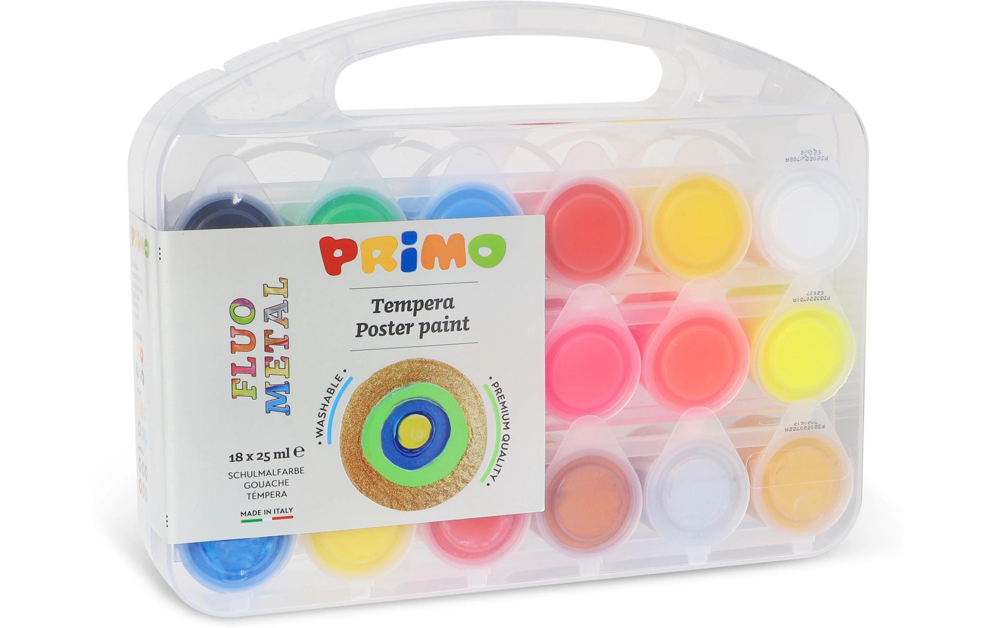 Primo Plakatfarbe – Set – 18 Stück, 18 × 450 ml