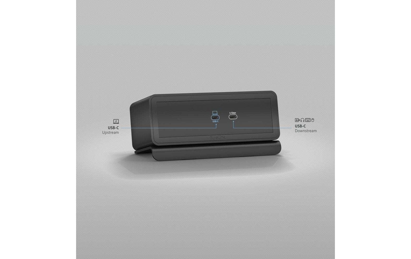 Purelink M2-ENC07-9940 Dockingstation – USB-C, 2× HDMI, 2× USB-A, 100 W PD, GbE, für universelle Geräte