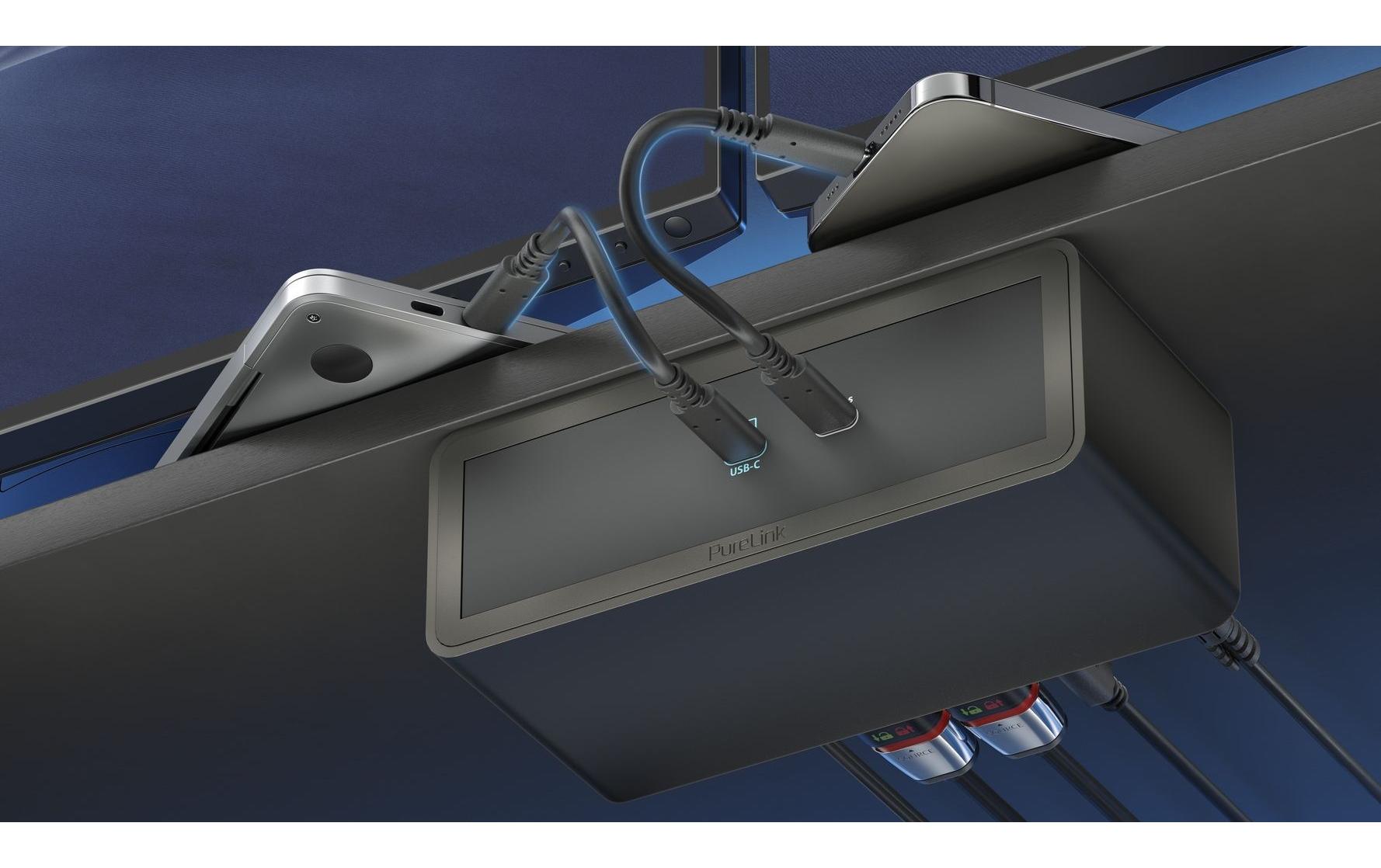 Purelink M2-ENC07-9940 Dockingstation – USB-C, 2× HDMI, 2× USB-A, 100 W PD, GbE, für universelle Geräte