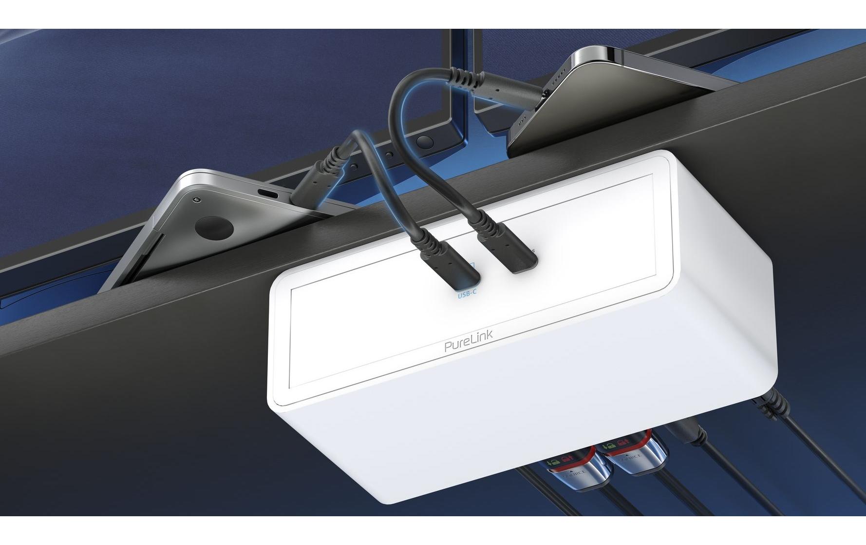 Purelink M2-ENC07-9941 Dockingstation – USB-C, 2× HDMI, 2× USB-A, 100 W PD, GbE