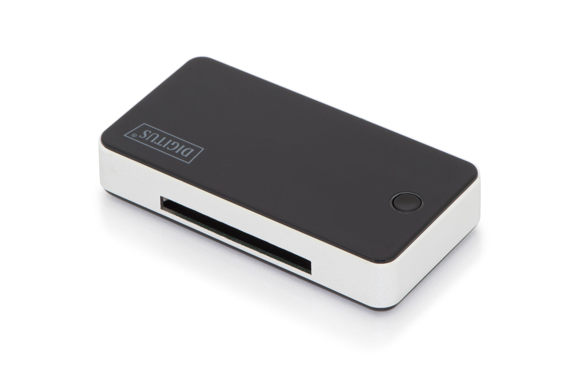 Digitus USB-Kartenleser USB – CF, SD, microSD, Memory Stick – USB 3.2 Gen 1 (5 Gbit/s) – 1 m – Schwarz/Weiss