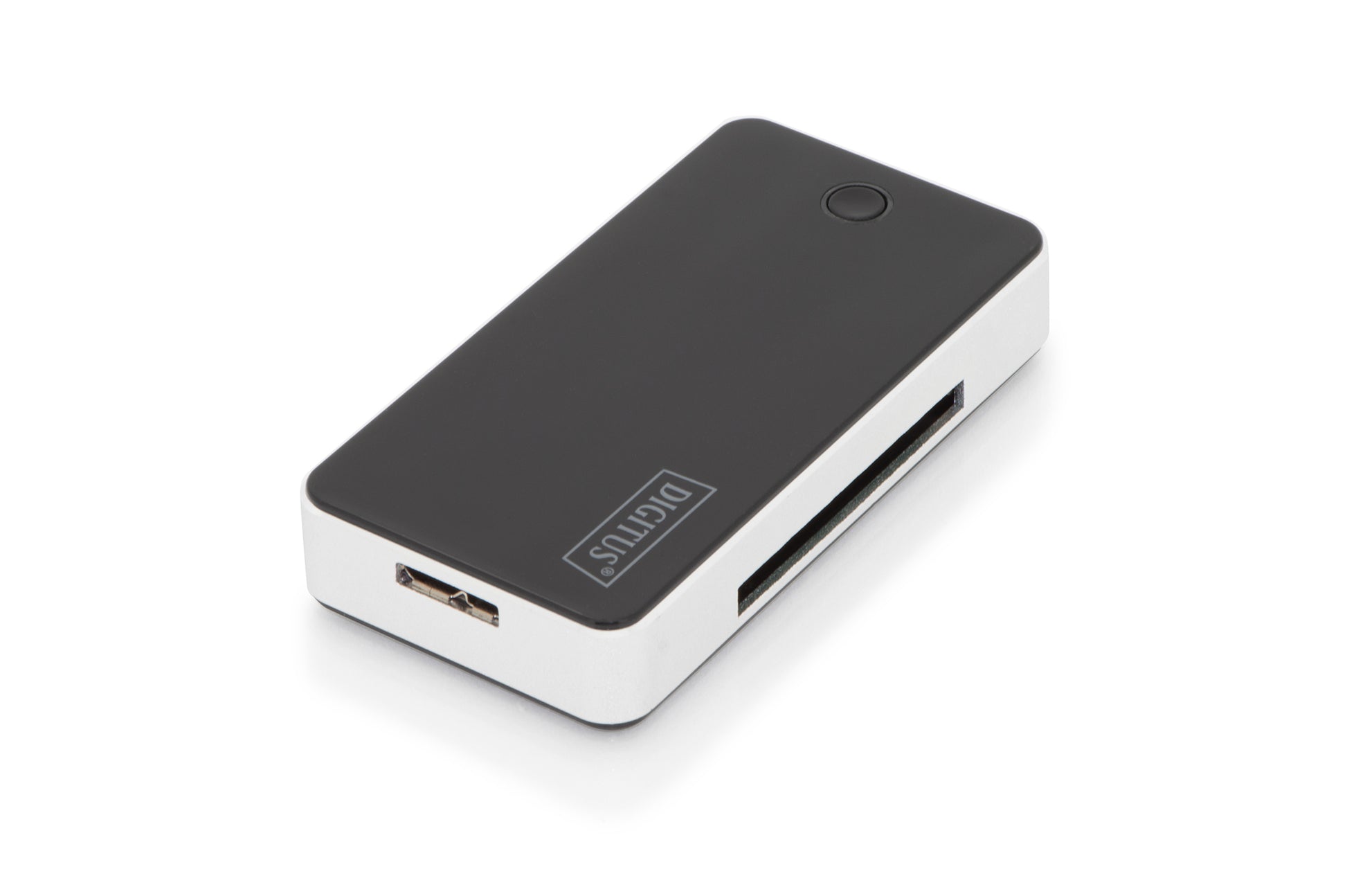 Digitus USB-Kartenleser USB – CF, SD, microSD, Memory Stick – USB 3.2 Gen 1 (5 Gbit/s) – 1 m – Schwarz/Weiss