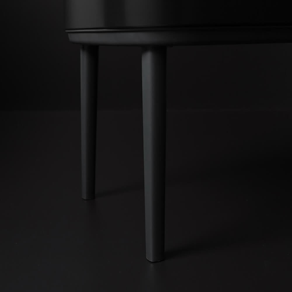 Brabantia Bo Touch Bin Papierkorb – 36 l – Kunststoff, Schwarz – B × H × T 540 × 680 × 315 mm