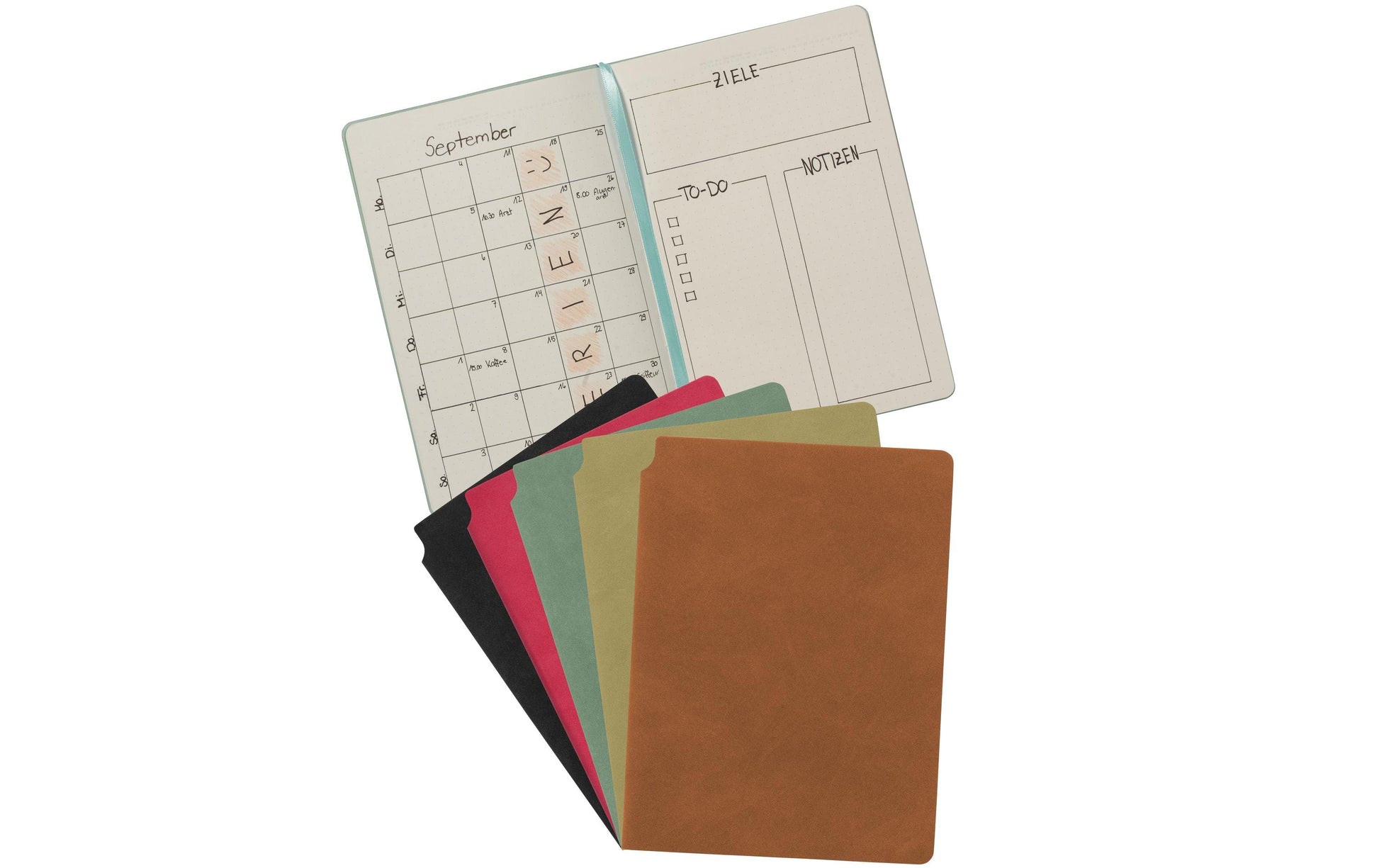 Kolma Notizbuch – A5 – punktiert – 144 Blatt – 80 g/m² – Stiftschlaufe, Einstecktasche, türkis