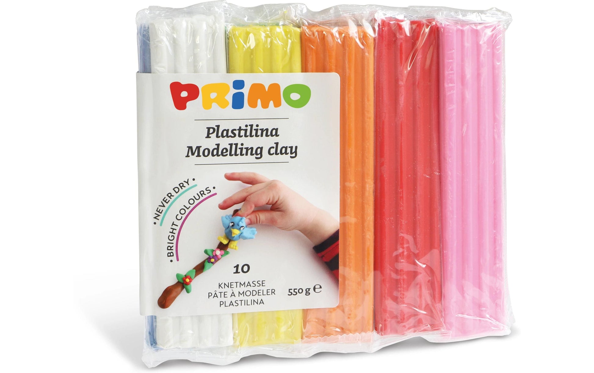 Primo Modellierton 7,2 kg – mehrfarbig, 10 Stück