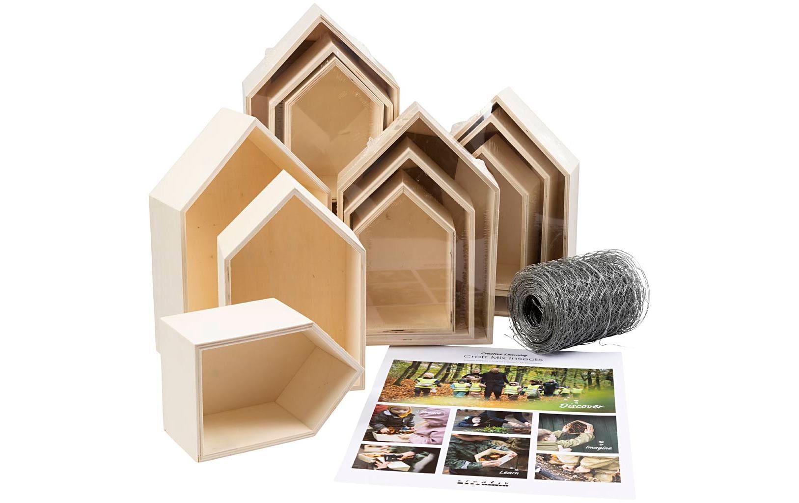 Creativ Company Bastelset – Insektenhotel aus Holz – 46 × 26 × 35 cm – ab 3 Jahren