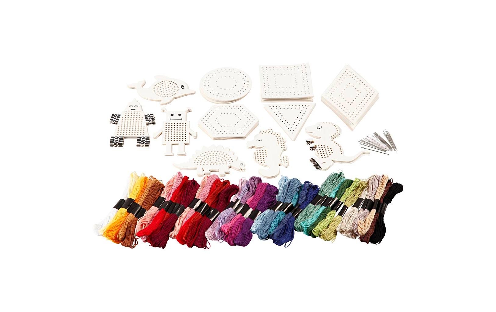 Creativ Company Stickgarn-Set – Sortiert, für Kinder