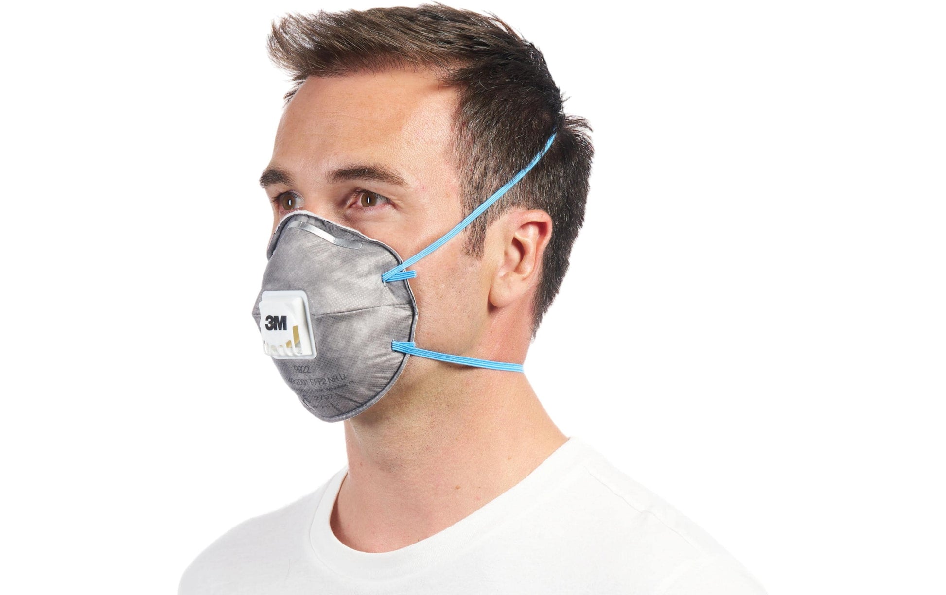 3M Einwegmaske FFP2 NR D mit Ausatemventil für Handlackierarbeiten Dunkelgrau – 2 Stück