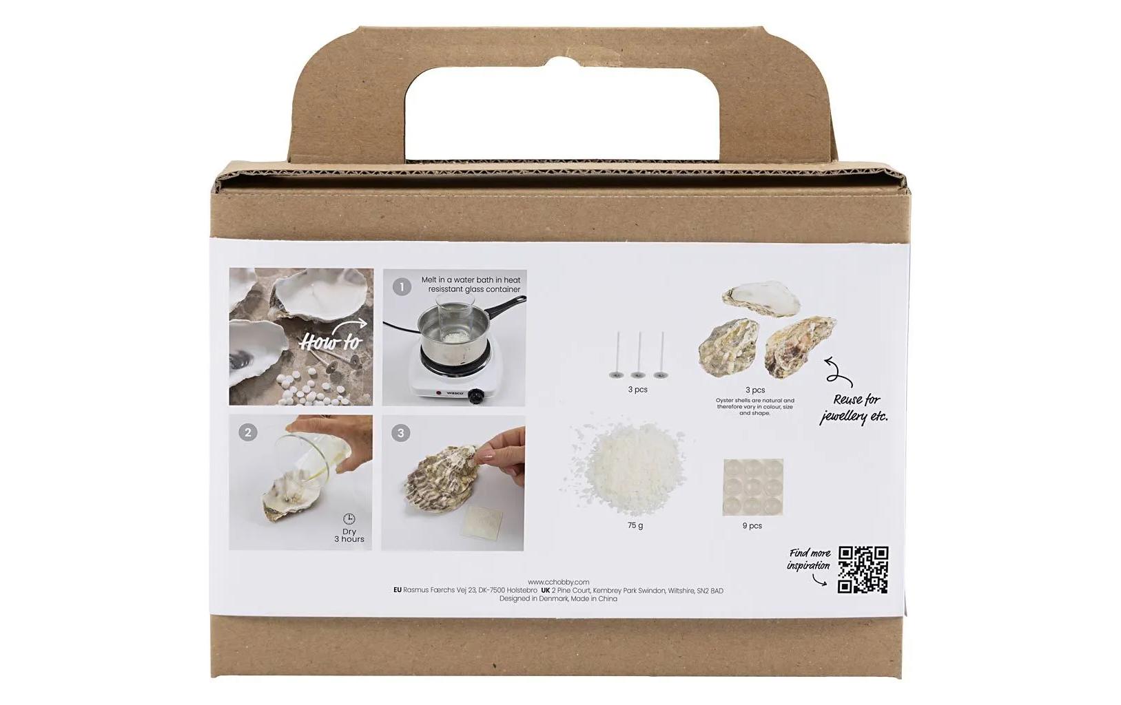Creativ Company Bastelset Kerzen giessen – Austernschale – Wachs, Beige