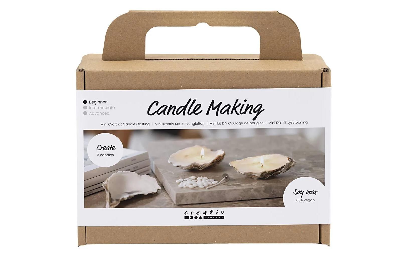 Creativ Company Bastelset Kerzen giessen – Austernschale – Wachs, Beige