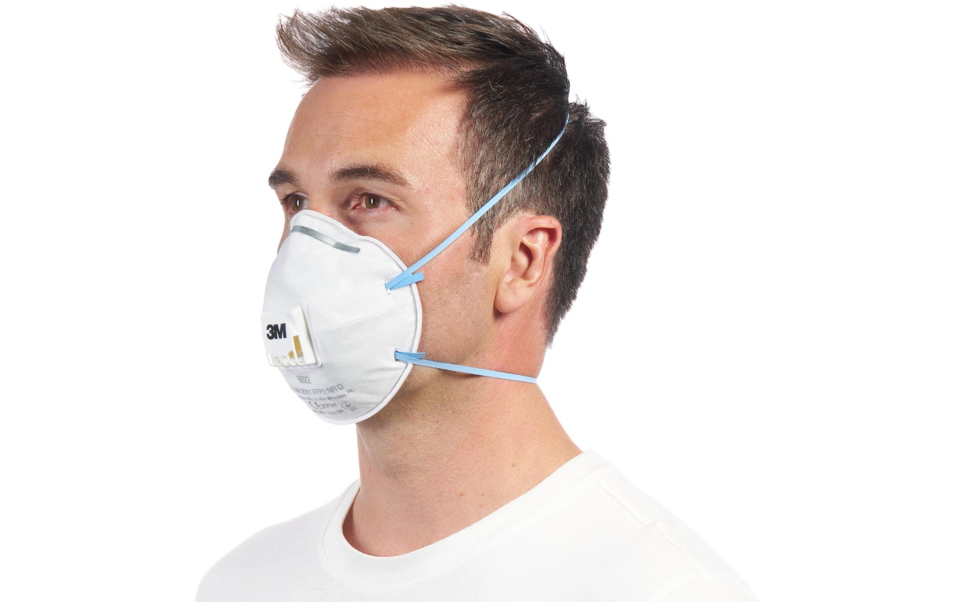3M Atemschutzmaske FFP2 8822 – Einheitsgrösse – Weiss – 3 Stk.