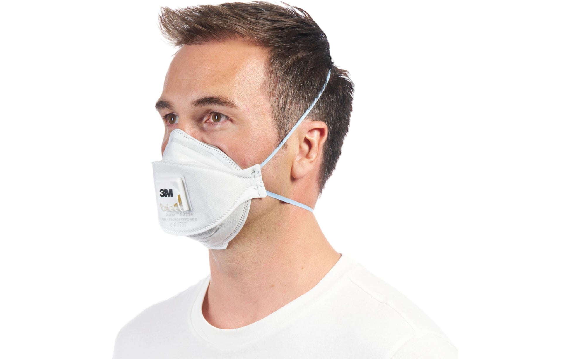 3M Atemschutzmaske FFP2 – Einheitsgrösse – Weiss – 2 Stk.