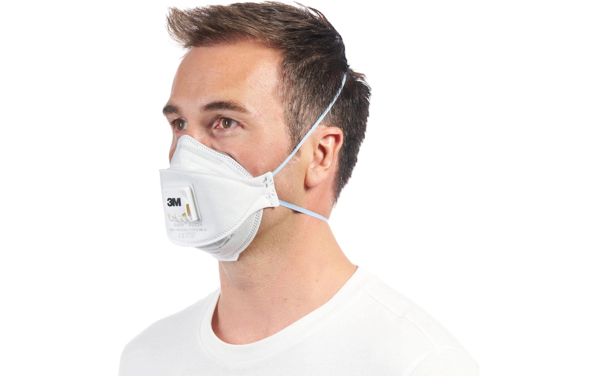 3M Atemschutzmaske FFP3 9332+ – Einheitsgrösse – Weiss – 2 Stk.