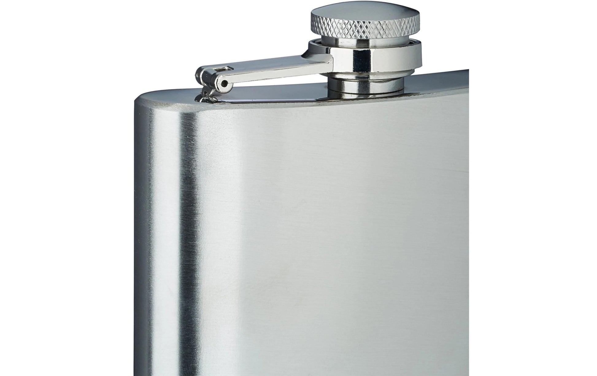 Relaxdays Flachmann – 200 ml, Edelstahl, 12 × 9 × 2 cm