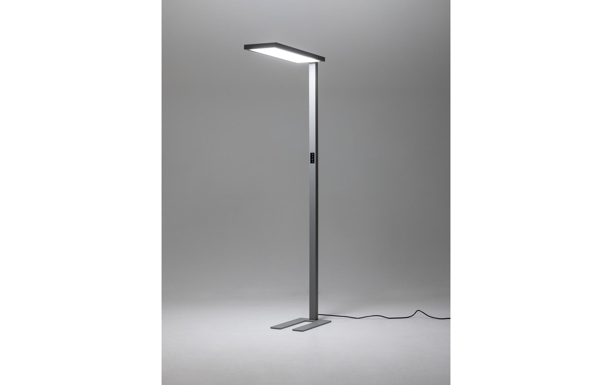 Office Focus Stehleuchte – 12300 lm, 2700–6500 K, dimmbar, Sensor, 195 cm – Grau