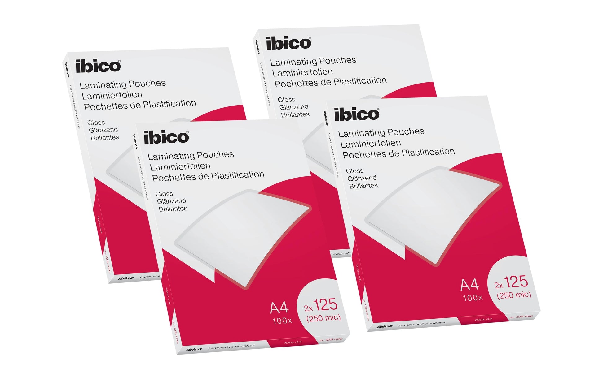 Ibico Laminierfolien A4, glänzend – 125 µm, 100 Stk.