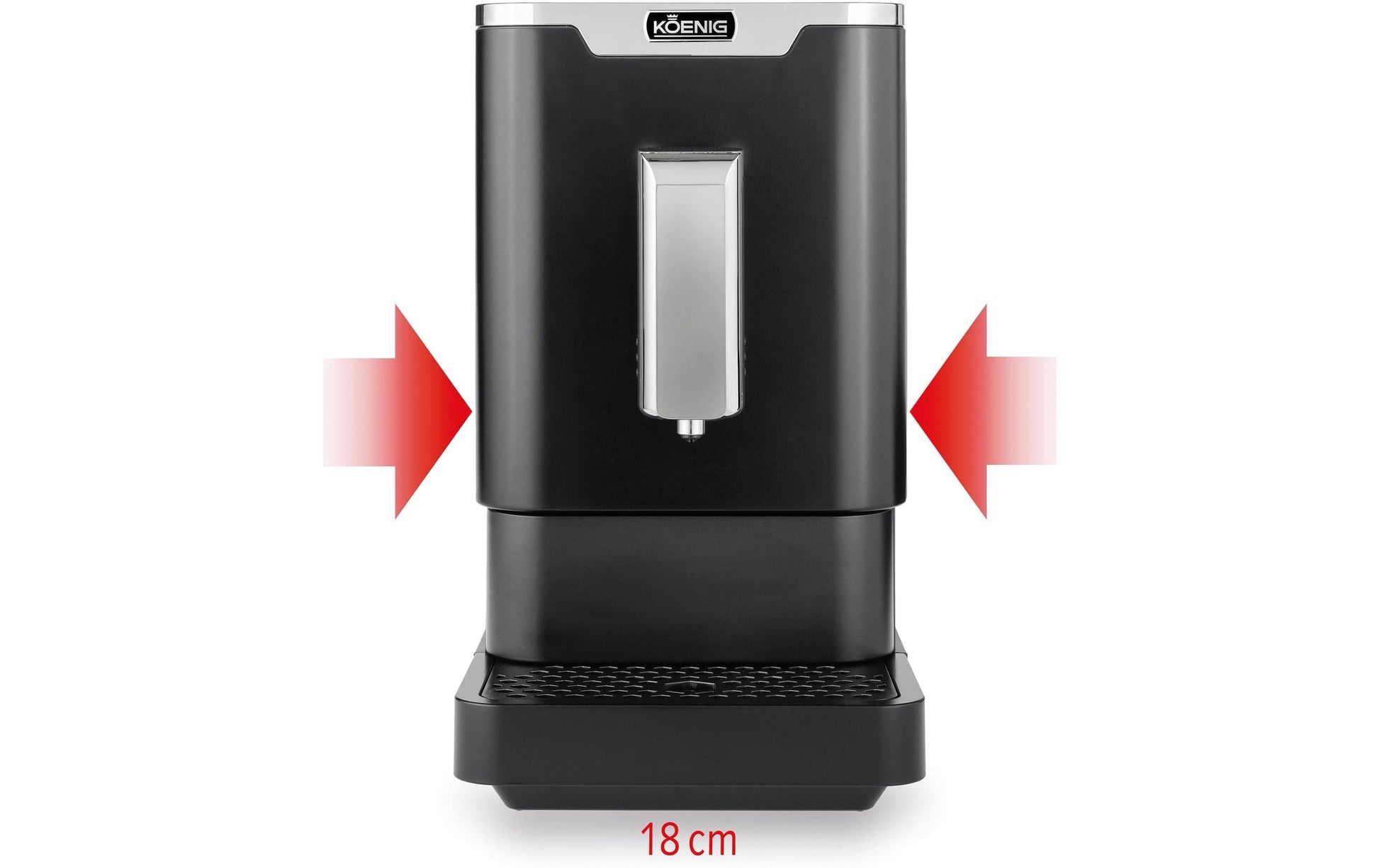 Koenig Black Star Kaffeevollautomat – 19 bar, 1,2 l, 150 g, Schwarz