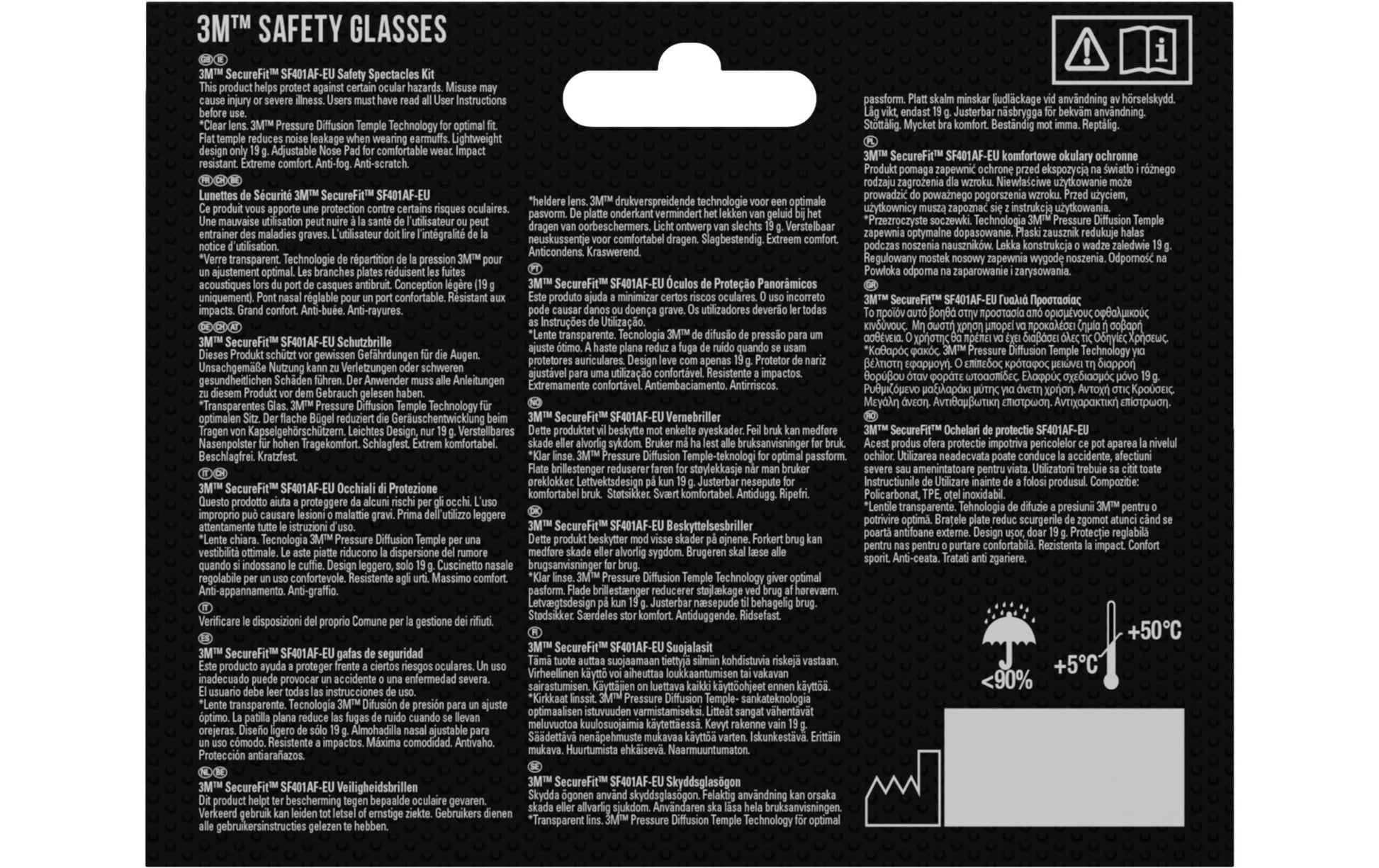 3M Schutzbrille SecureFit SF4000CC1 – klar, kratzfest