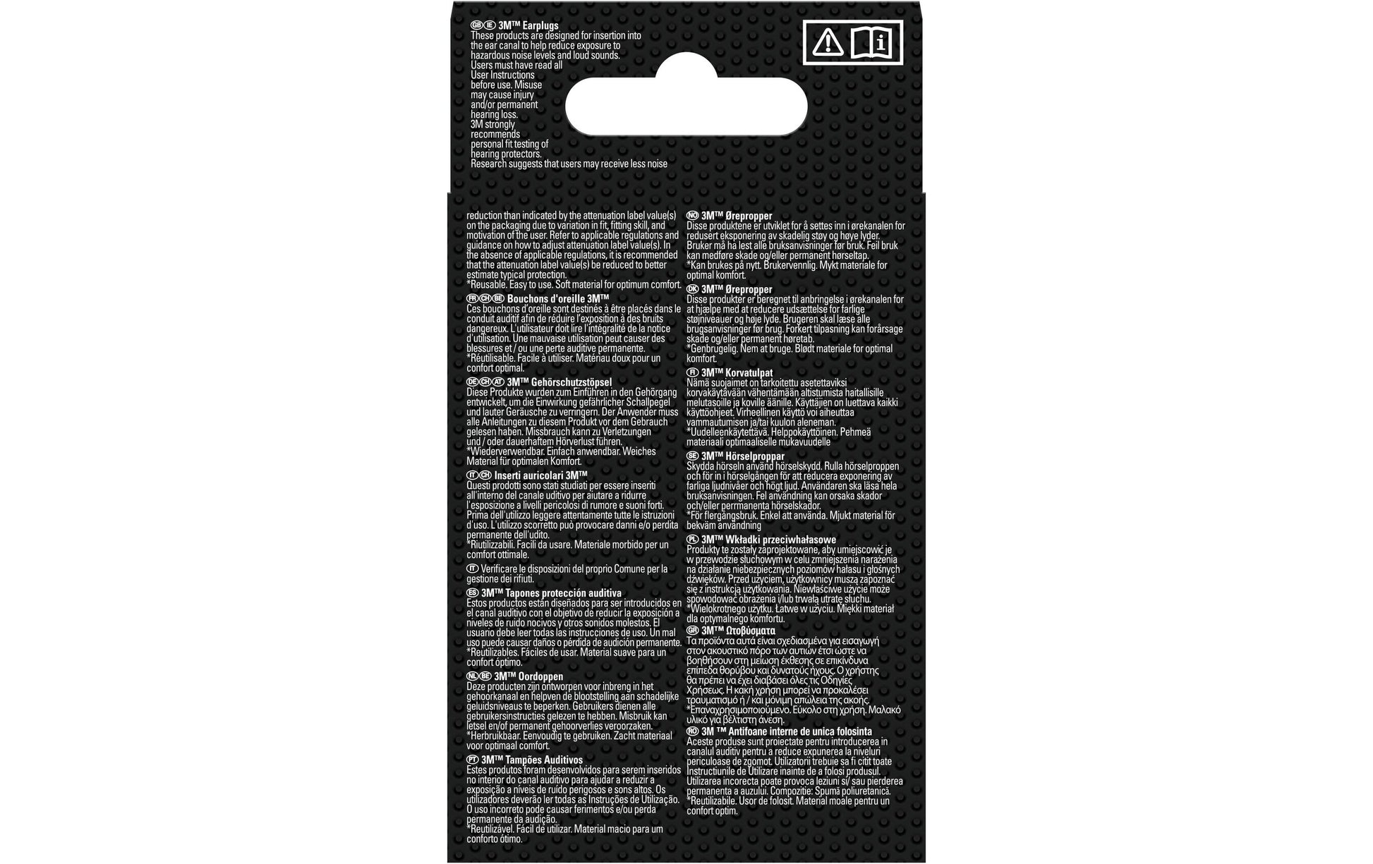 3M 1271C1 Mehrweg-Ohrstöpsel – SNR 25 dB – mit Kordel – Gelb