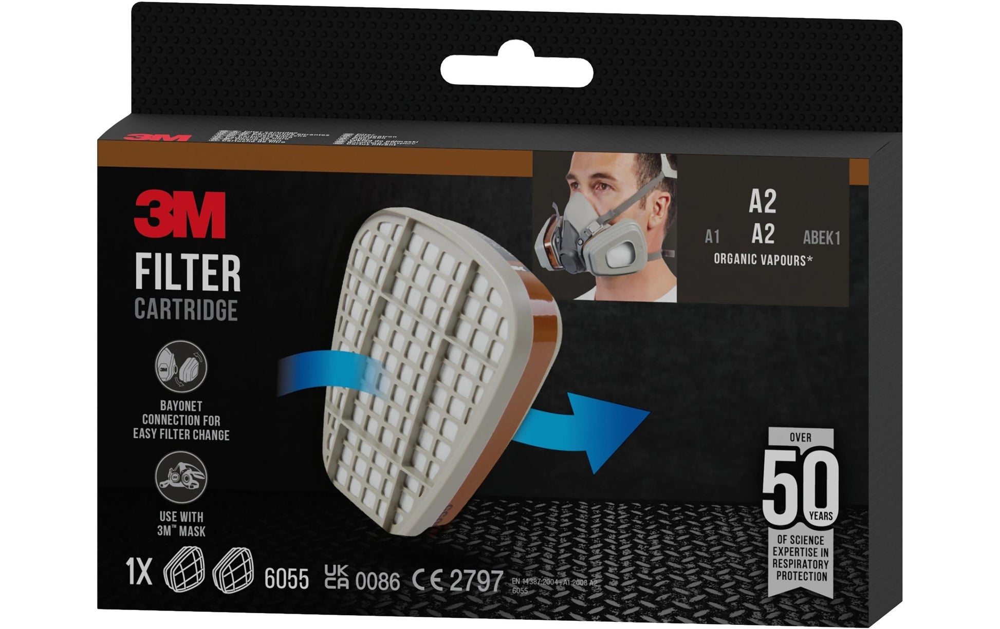 3M Ersatzfilter A2 6055 – für 3M Serien 6000/6500/7000