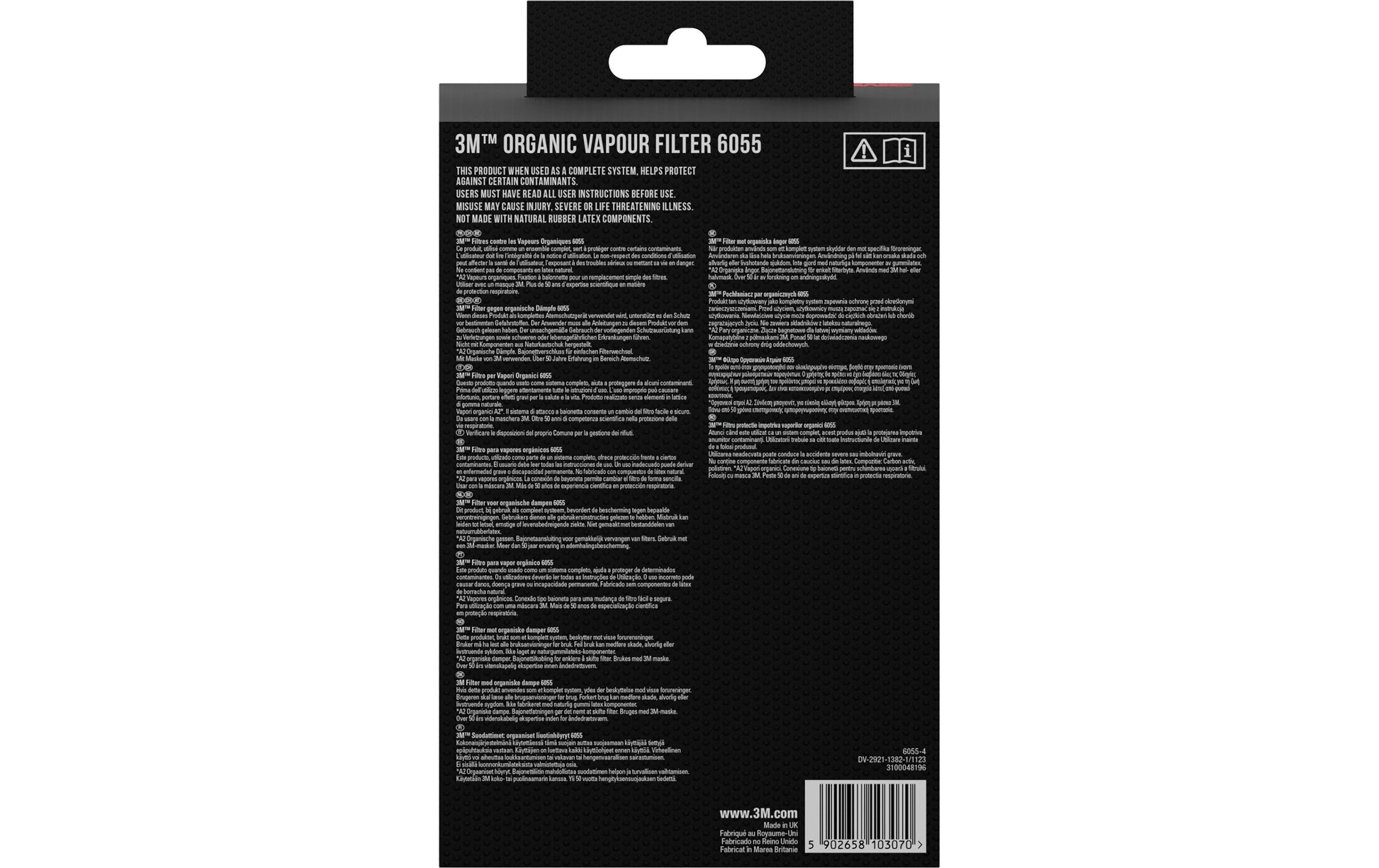 3M Ersatzfilter A2 6055 – für 3M Serien 6000/6500/7000