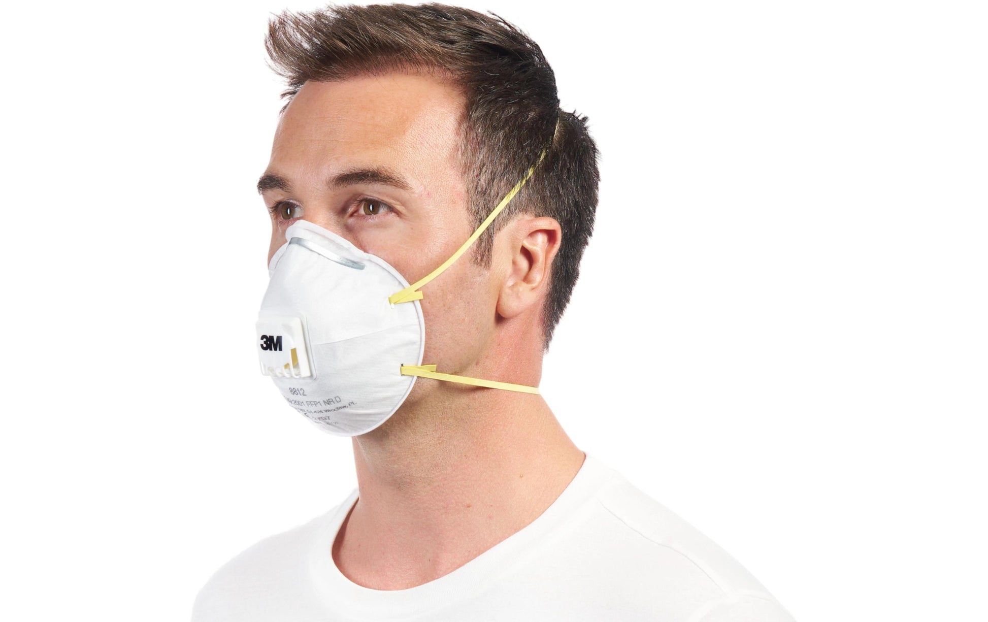 3M Atemschutzmaske FFP1 8812 – mit Ventil, NR – Einheitsgrösse – Weiss – 3 Stk. – EN 149