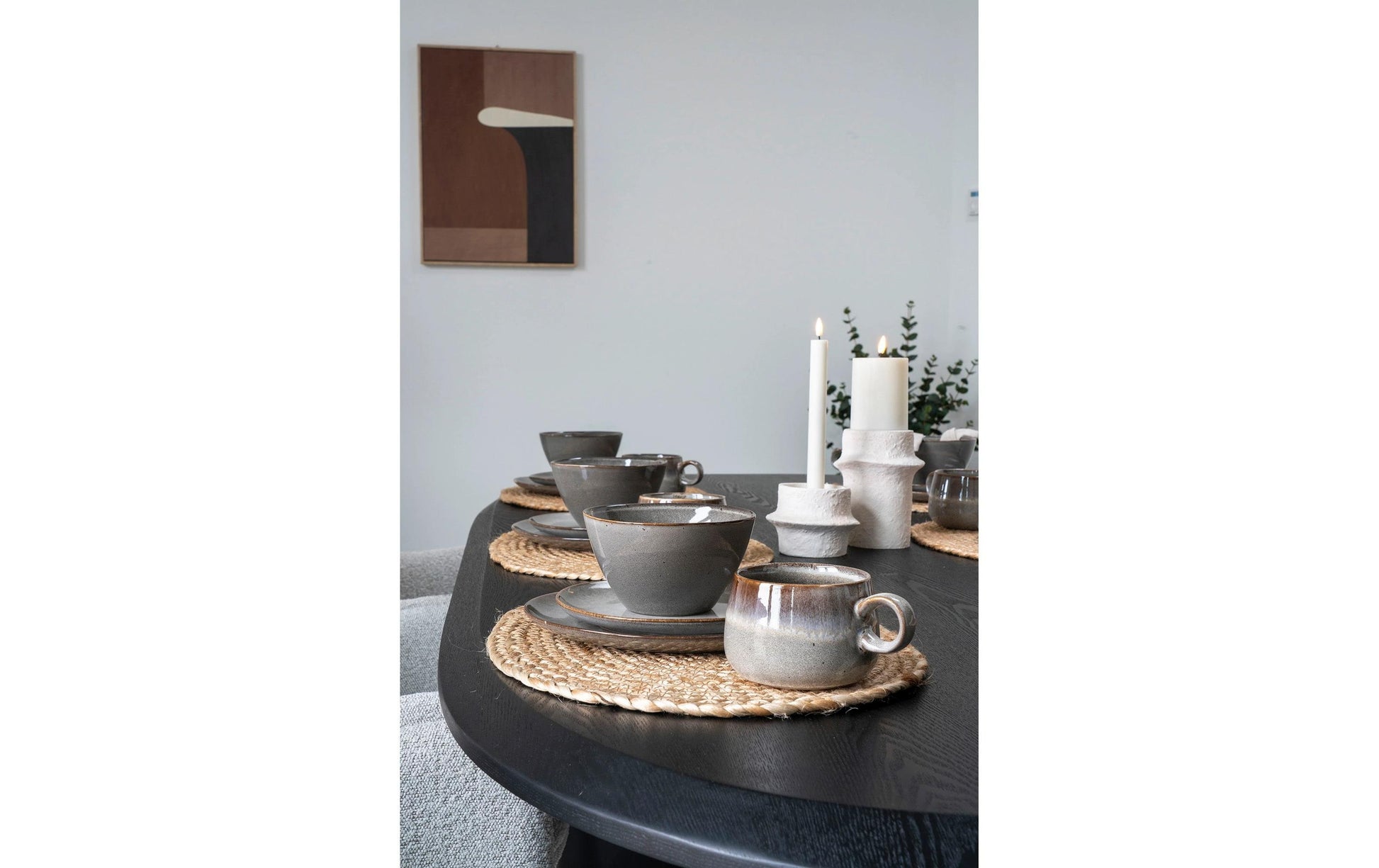 House Nordic Teetasse Selma – 4er Set, 250 ml, Ø 10 cm, H 7,5 cm, Keramik, spülmaschinenfest