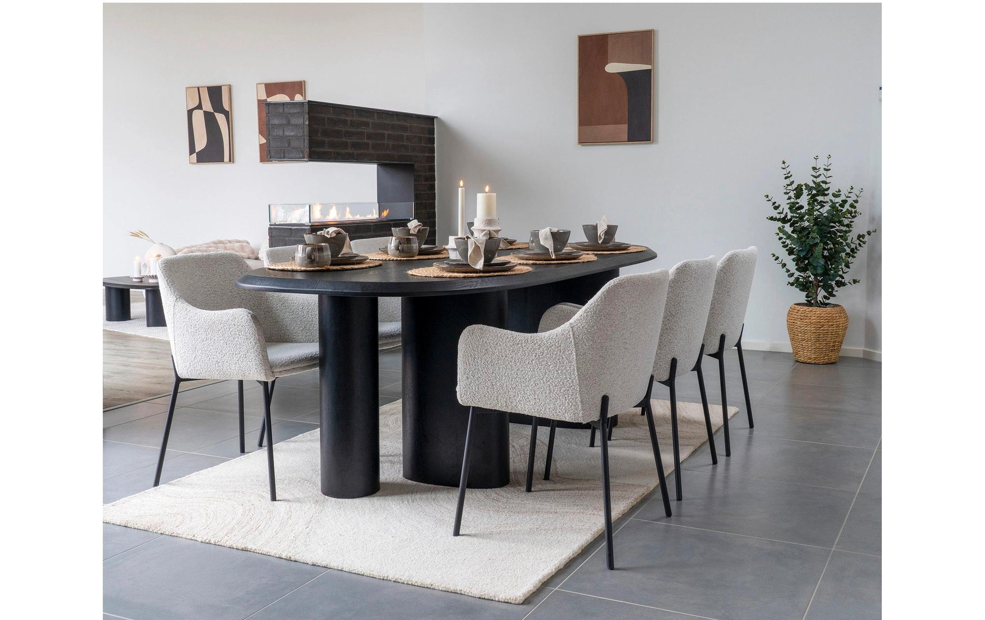 House Nordic Teetasse Selma – 4er Set, 250 ml, Ø 10 cm, H 7,5 cm, Keramik, spülmaschinenfest