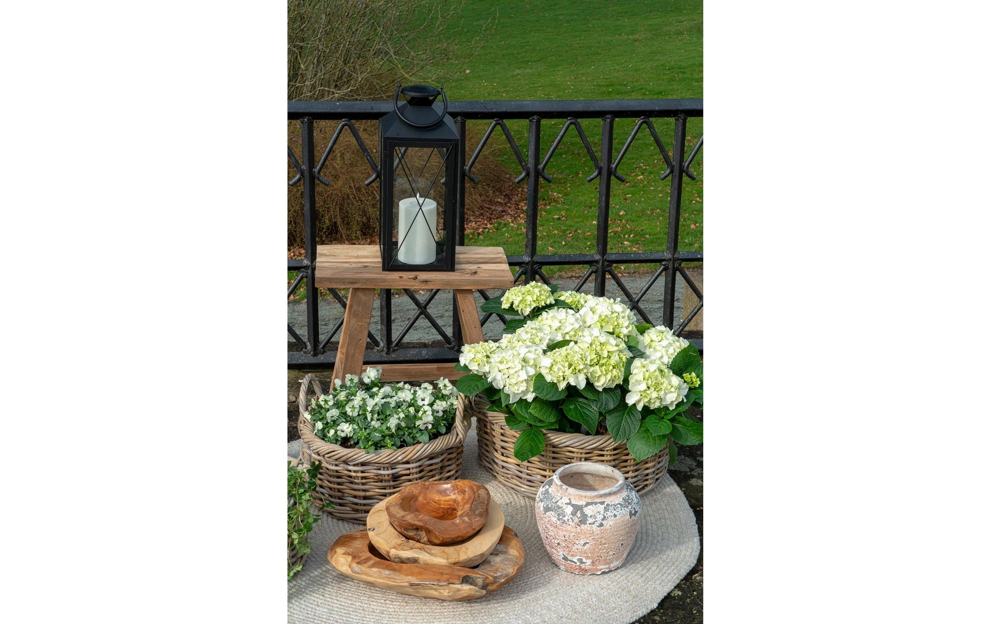 House Nordic Schale – Teakholz, Natur – Ø 40 × 12 cm