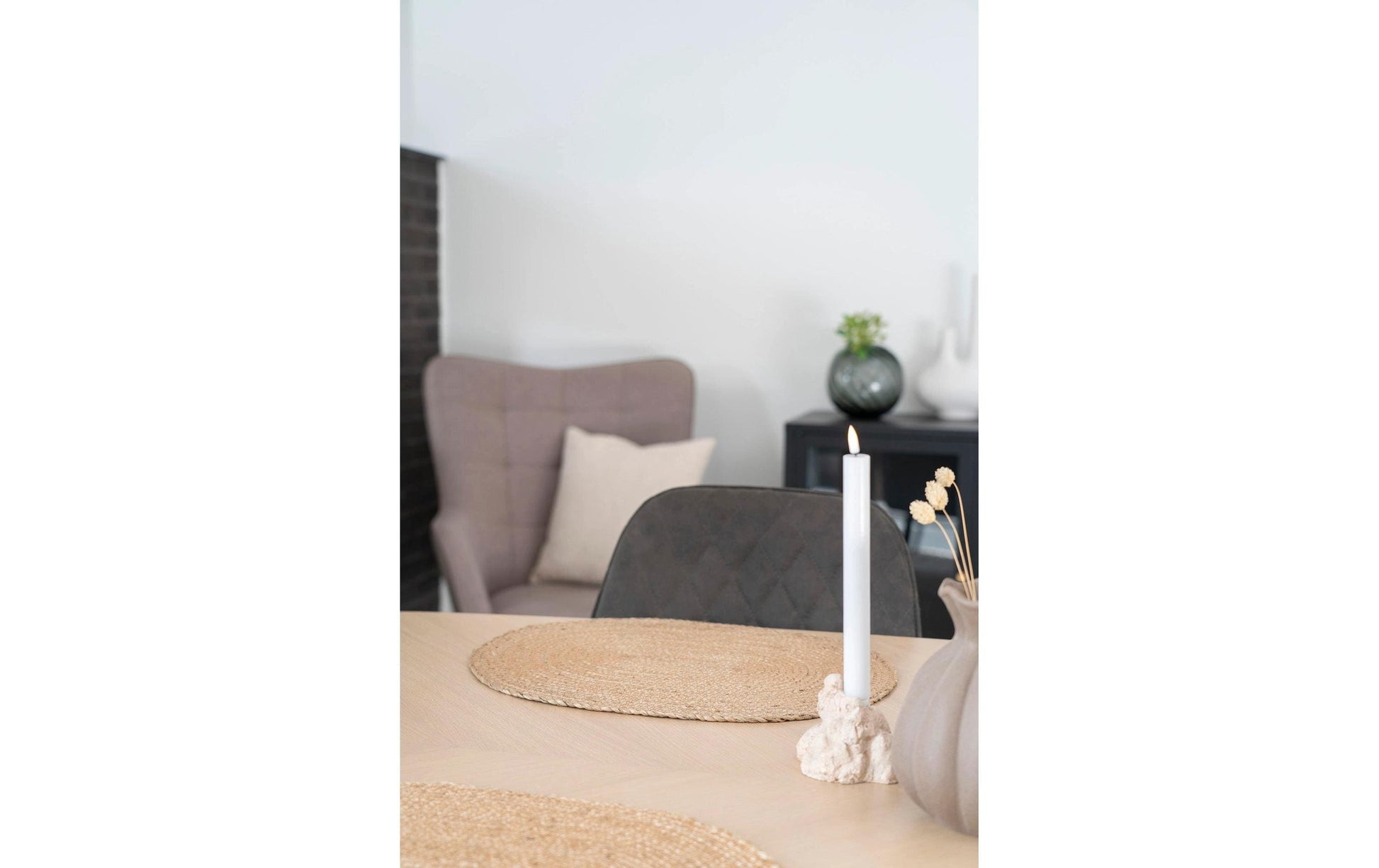 House Nordic Tischset Bombay – oval, Jute, natur, 45 × 35 cm – 4er-Set