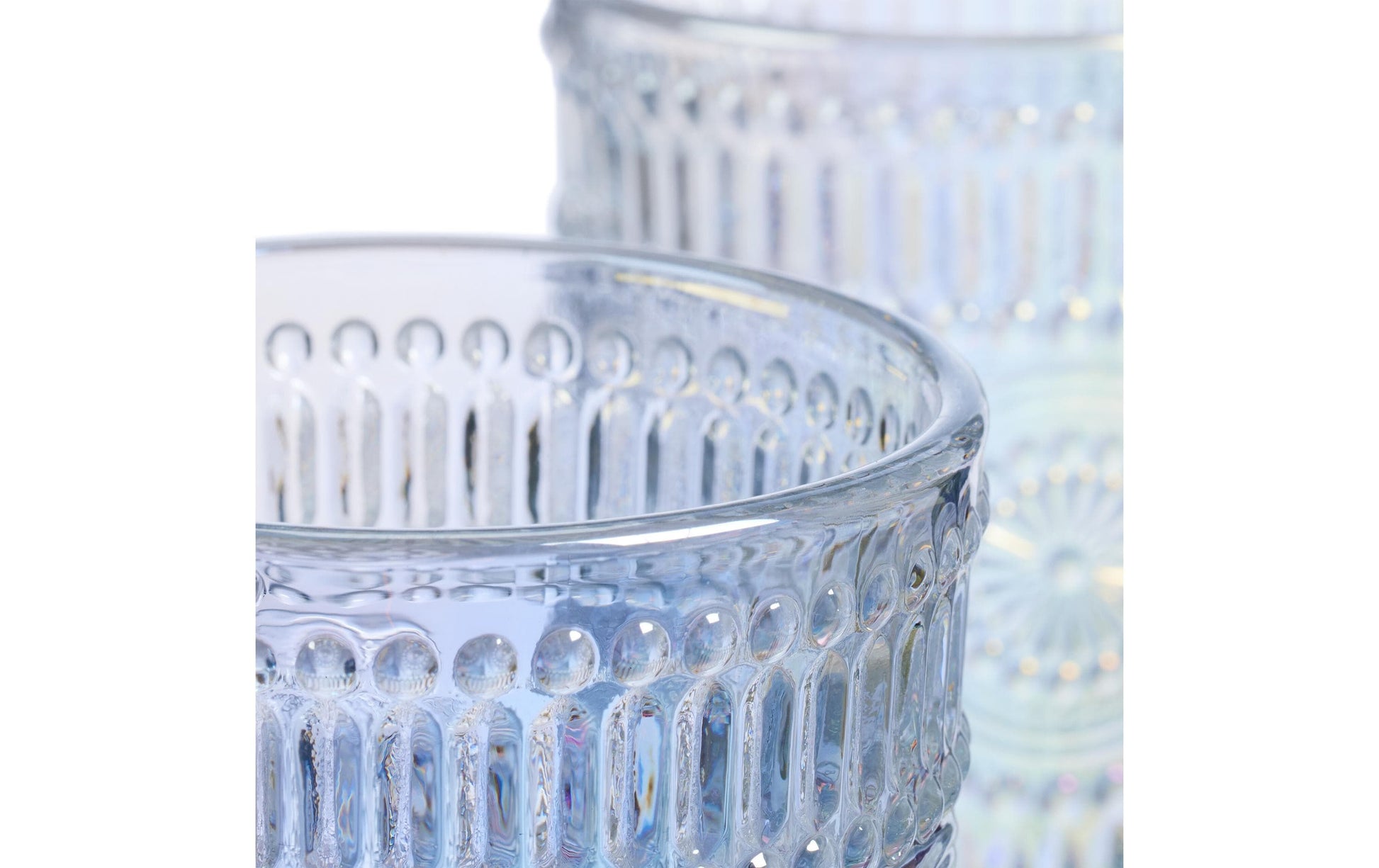 Relaxdays Trinkgläser – 4er Set, 360 ml, Ø 8,0 cm, H 12,5 cm, Glas, Transparent, spülmaschinenfest